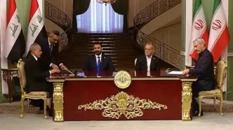 امضای تفاهم نامه مشترک بین رئیس جمهور ایران و نخست وزیر عراق