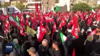 مراسم تشییع رهبر شهید آغاز شد + ویدئو