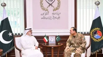 دیدار وزیر خارجه کویت با نخست‌وزیر و فرمانده ارتش پاکستان