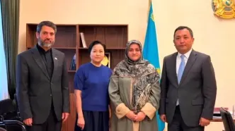 «گوشه ایران» در فرهنگستان علوم قزاقستان راه‌اندازی شد