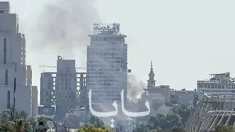 انفجار بمب در نزدیکی هتل محل اقامت ماکرون در دمشق/ ویدئو