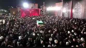 ورود هیأت‌های بین‌المللی به نجف اشرف/پزشکیان عازم نجف شد/ادای احترام نظامی به پیکر مطهر رهبر شهید انقلاب اسلامی