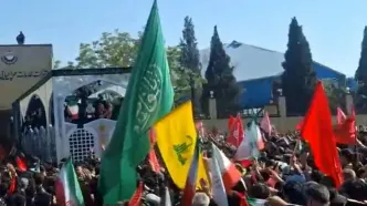 لحظات پایانی تشییع رهبر شهید در تهران