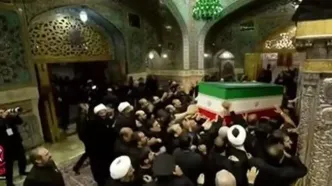 نمایی جدید از مزار رهبر شهید در رواق دارالذکر