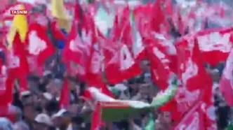 تصاویر هوایی از حضور مردم در تشییع رهبر شهید