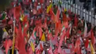 شعار «انتقام، انتقام» در مشهد