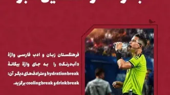 سفارش فرهنگستان زبان فارسی برای استفاده از واژه «آب‌درنگ»