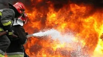 ۷ مصدوم تنفسی در آتش‌سوزی هتل استقلال تهران
