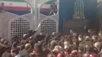 ببینید|  اولین تصاویر از ورود پیکر مطهر رهبر شهید انقلاب اسلامی به مسیر تشییع در خیابان آزادی