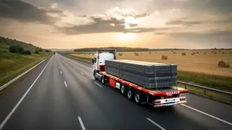 توقف رانندگی نوجوان ۱۵ ساله با تریلی ۴۰ تُنی در قزوین