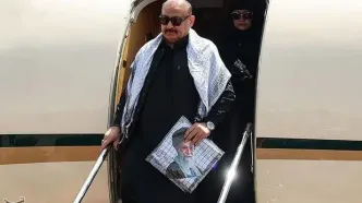 تصویر متفاوت ورود یکی از نمایندگان پاکستان