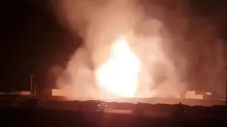 مهار آتش‌سوزی تانکر گاز در غرب زاهدان