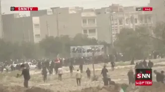 ویدیویی از تشییع پیکر رهبر شهید انقلاب در قم