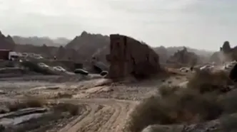 تردد در جاده بمباران شده بندرعباس، از سر گرفته شد