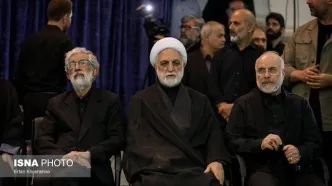 حضور رئیس مجلس در مراسم بزرگداشت رهبر شهید انقلاب +عکس