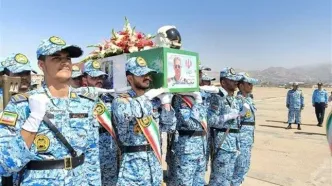 بازگشت پیکر شهید خلبان مجید کاظمی به میهن