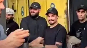 مهران رجبی و مصطفی راغب در موکب زائران اربعین/ ویدئو