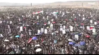 راهپیمایی عظیم شهروندان یمنی در صعده