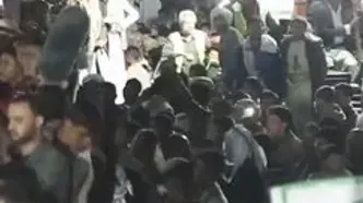 تجمع یمنی ها در حمایت از محاصره دریایی عربستان