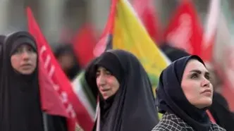 تصاویر مراسم وداع با رهبر شهید با پرچم‌های قرمز