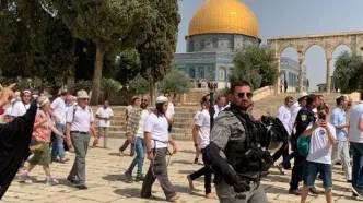 تعرض شهرک‌نشینان صهیونیست به مسجد الاقصی