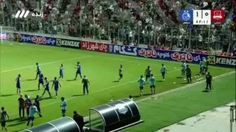گل اول استقلال به نساجی+ویدئو