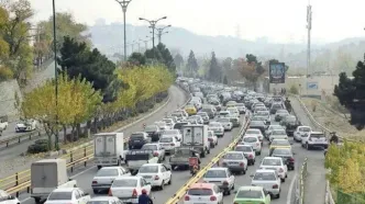 ترافیک سنگین در جاده‌های کرج و شمال کشور