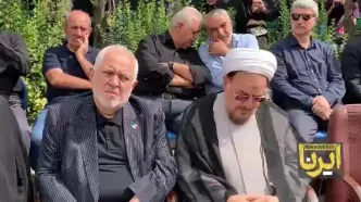 محمدجواد ظریف در مراسم تشییع ابولقاسم قاسم زاده + ویدئو