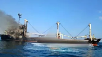 اصابت موشک به کشتی سعودی در باب المندب