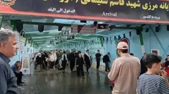 وضعیت ترافیکی محورهای منتهی به مرزهای اربعینی | ترافیک سنگین در این محور