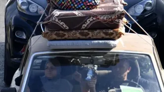 تصاویر؛ فرار اهالی جنوب لبنان در پی تشدید حملات اسرائیل