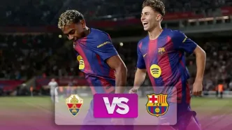 فیلم خلاصه بازی بارسلونا 5-0 الچه