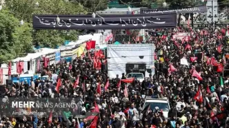 پیاده‌روی جاماندگان اربعین در تهران