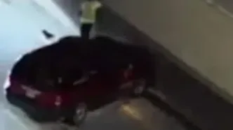 نجات معجزه‌آسای راننده از برخورد مرگبار در بزرگراه