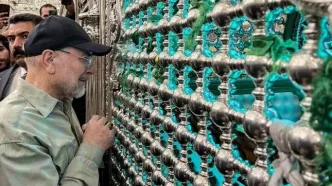 قالیباف به زیارت حرمین امام موسی‌بن‌جعفر (ع) و امام جواد (ع) رفت