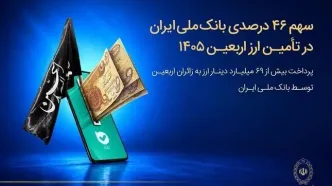 بانک ملی ایران ۴۶ درصد ارز اربعین ۱۴۰۵ را تأمین کرد