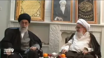 ببینید | فیلمی دیده‌نشده از حضور رهبر شهید در منزل آیت‌الله‌ صافی گلپایگانی