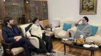 دیدار سید محمد خاتمی با هادی خامنه‌ای + عکس