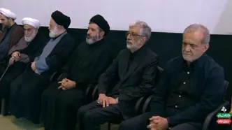 حضور رئیس‌جمهور در مراسم چهلم تدفین رهبر شهید انقلاب