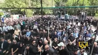 تصاویری از تشییع پیکر ایرج