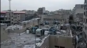 ویدئویی جدید از حجم تخریب ناشی از بمباران اسرائیلی- آمریکایی در محدوده رسالت تهران، ۱۸ اسفند ۱۴۰۴