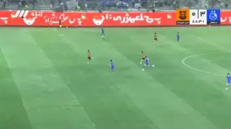 گل سوم استقلال به مس شهر بابک با ضربه اسلامی