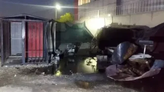 جزئیات انفجار در بزرگراه آزادگان/ یک کارگر جان باخت
