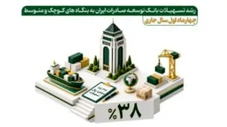 رشد ۳۸ درصدی تسهیلات بانک توسعه صادرات ایران به بنگاه‌های کوچک و متوسط