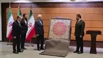 هدیه قالیباف به رئیس مجلس عراق