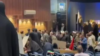 حامیان قانون حجاب، سخنرانی وزیر ارشاد را بهم زدند