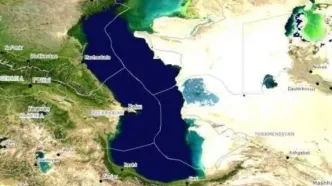 تراز آب دریای خزر در پایین‌ترین سطح 200 سال اخیر
