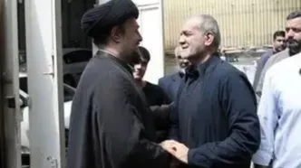دیدار رئیس جمهور با آیت الله سید حسن خمینی+ عکس