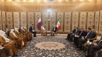 دیدار وزیر خارجه قطر با قالیباف