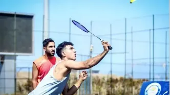 برگزاری مسابقات بدمینتون دوبل ساحلی بانوان و آقایان در انزلی